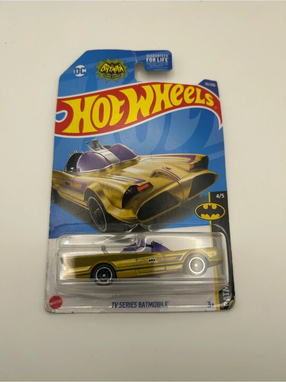 2021 Hot Wheels TV Series Batmobile Gold Batman Classic 1966 131/250